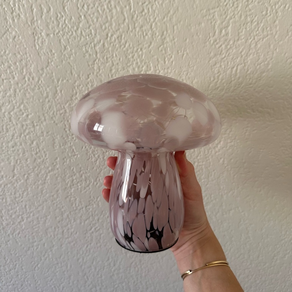 Pink Decor Light Up Mushroom